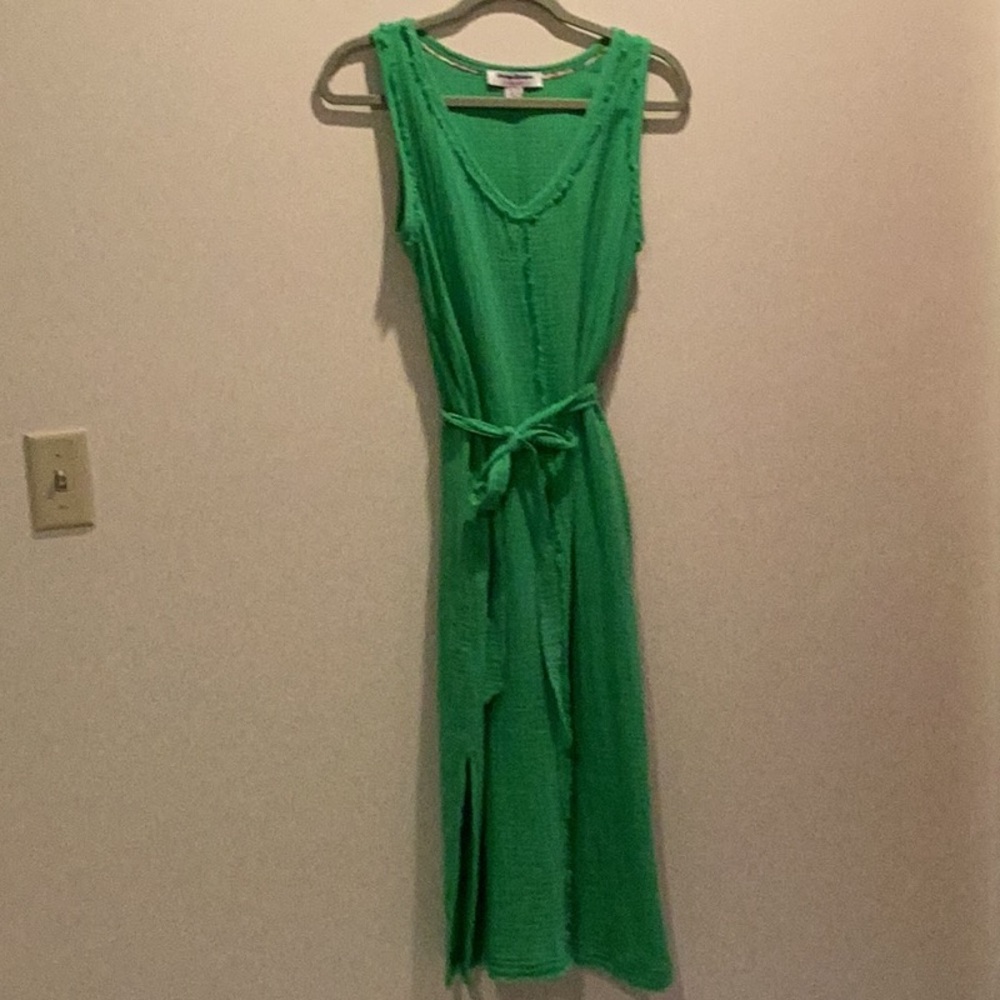 XS Tommy Bahama midi green dress
